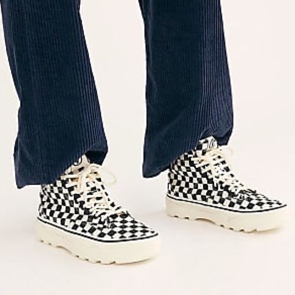 Vans | Shoes | Vans Sentry Wc Canvas Checkerboard Marshmallow ...